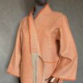 kimono len flax oko orange