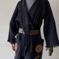 kimono wełna haft