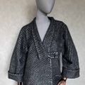 kimono plaszcz zdobione na plecach motywem oka