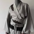 kimono sukienka zakard haft